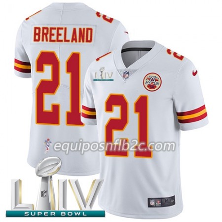 Camiseta Hombre NFL Kansas City Chiefs Bashaud Breeland 21 Nike Blanco 2020 Super Bowl LIV Camiseta Hombre NFL Kansas City Chiefs Bashaud Breeland 21 Nike Blanco 2020 Super Bowl LIV